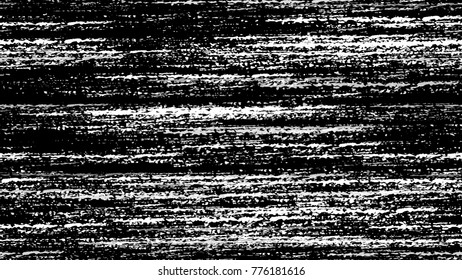 Halftone Grunge Vector Seamless Black and White Texture. Distress, Rough Grungy Seamless Pattern Design. Dirty Cracked Wall Texture. Broken, Rusty Print Design Pattern.