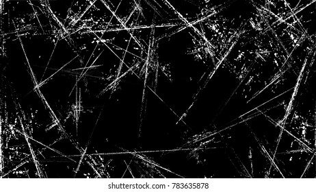 Halftone Grunge Vector Seamless Black and White Texture. Rough Grungy Seamless Pattern Design. Faded Dyed Paper Texture. Concrete, Chalk Print Design Background.