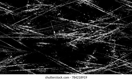 Halftone Grunge Vector Seamless Black and White Texture. Hand Drawn Old Scratched Seamless Pattern. Overlay Rust Metal Texture. Concrete, Chalk Print Design Pattern.