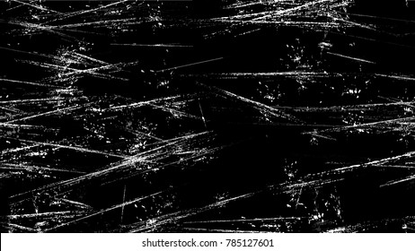 Halftone Grunge Vector Seamless Black and White Texture. Hand Drawn Old Scratched Seamless Pattern. Overlay Rust Metal Texture. Concrete, Chalk Print Design Background.