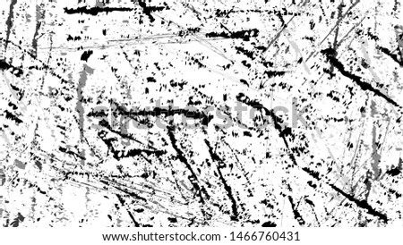 Halftone Grunge Vector Seamless Black and White Texture. Rough Grungy Land Seamless Pattern Design. Overlay Rust Metal Texture. Monochrome Print Design Background.