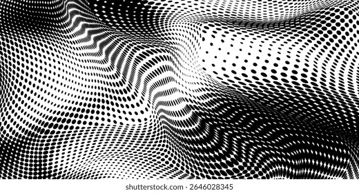 Fundo grungy de meio-tom. Papel de parede texturizado de grãos desvanecendo. Superfície de garra de ruído cômico preto e branco. Manchas pixeladas
