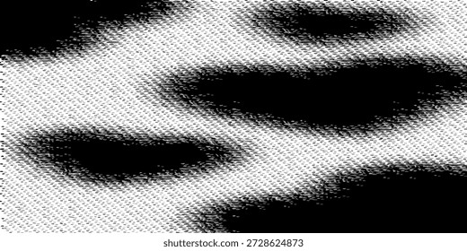 Formas de coração de meio-tom conjunto de elementos de design (monocromático)eps10