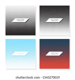 Halftone hexagon background minimal style modern design monochrome and color. vector illustration