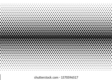 Halftone hexagon background for your original designs. Vector illustration.