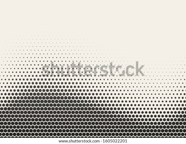 Halftone Hexagon Fade Effect Halftone Hex Stock Vector (Royalty Free ...