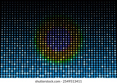 Fondo de Plantilla de ciencia y tecnología de panal de abeja de semitono, Anuncio de diseño de Vector.