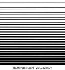 Patrón abstracto de línea de velocidad horizontal de semitono. Ilusión vectorial de medio tono.