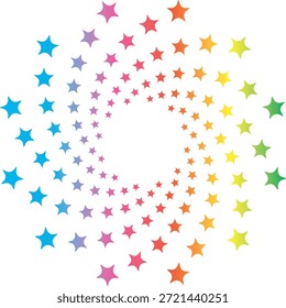 Ilustración de semitono de una marca de estrella circular
