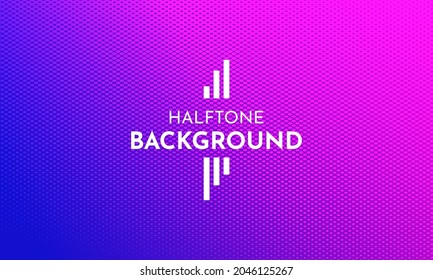 halftone illustration design with gradient background. modern abstract background