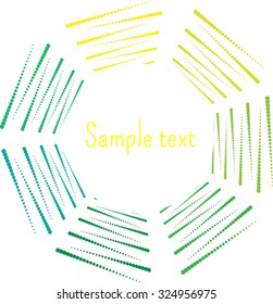 Halftone illustration. Halftone dots. Halftone effect.