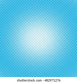 Halftone illustration. Dots on Background. Blue and white Geometric Pattern. Abstract Vector illustration. Modern Texture.
