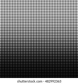 Halftone illustration. Dots on Background. Black and white Geometric Pattern. Abstract Vector illustration. Modern Texture.