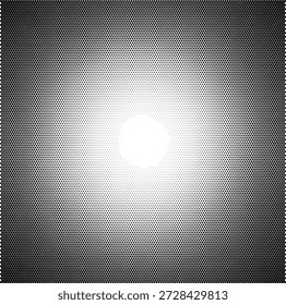 Halftone illustration of a glowing sun or orb, suitable for abstract nature backgrounds, solar energy themes, and spiritual light designs. Perfect for meditation content, sunrise imagery, and positive energy branding.