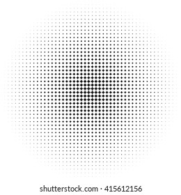 Halftone like element of crosses. Monochromatic abstract vector image.