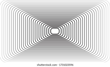 halftone line abstract rectangular vector illustration on white background