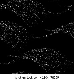 Halftone line. Seamless vector trendy pattern.