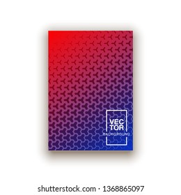 Halftone line texture cover page layout templates set. Report covers geometric graphic design, business brochure pages corporate template.
