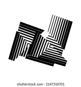 Halftone lines background, minimal geometric pattern, vector modern design texture.