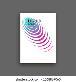 Halftone lines cover page layouts design. Flat geometric backgrounds set. Party posters set with radial halftone line gradient texture. Music flyer frame templates. Retro cover pages.