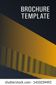 Halftone lines placard background graphic design. Minimal presentation backdrop. Magic notebook framework. Flyer mix digital background blend. Plastic style cover template.
