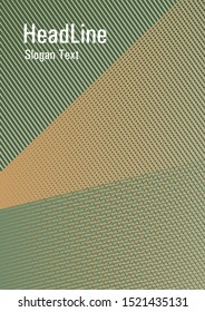 Halftone lines placard background graphic design. Tech diagonal elements backdrop. Marketing brochure cover design. Scientific journal concept. Bauhaus minimal placard background.