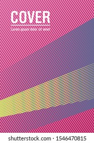 Halftone lines placard background graphic design. Rectangle leaflet box card. Minimalistic certificate backdrop. Marketing brochure cover design. Flyer mix digital background blend.