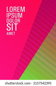 Halftone lines placard background graphic design. Cool triangles composition. Marketing brochure cover design. Colorful halftone gradients for web. Bright business report concept.