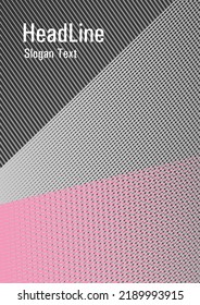 Halftone lines placard background graphic design. Stationery notebook cover design. Trendy stationery folder background. Futuristic publication paper. Digital stylish outlet backdrop.