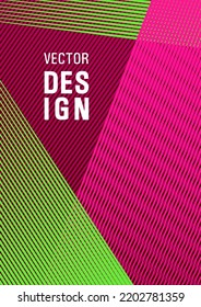 Halftone lines placard background graphic design. Presentation elegant leaflet. 2d abstract shapes flat tech composition. Plastic style cover template. Flat style booklet concept.