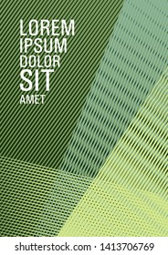 Halftone lines texture vector print background. Sale catalog vivid mockup. Marketing catalog creative mockup. Stationery notebook cover design. Laconic corporate style.