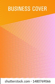 Halftone lines texture vector print background. Stylish magazine vibrant leaflet. Party invitation flyer cool background. Trendy magazine backdrop. Thin stripes blend cover design.