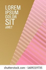 Halftone lines texture vector print background. Corporate branding leaflet. Cover with logo identity space. Simple annual report mockup. Banner backdrop simple print idea.