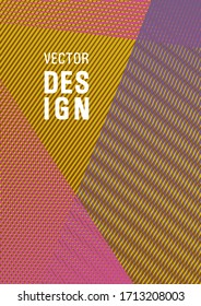 Halftone lines texture vector print background. Advertising publication backdrop. Poster linear minimalistic Eps10 vector. Rectangle leaflet box card. Contemporary paper cover design.