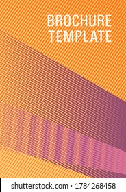 Halftone lines texture vector print background. Elegant commercial cover geometry. Bauhaus minimal placard background. Minimal presentation backdrop. Bright business report concept.