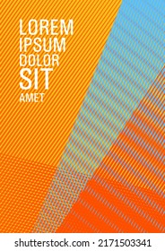 Halftone lines texture vector print background. Thin stripes blend cover design. Bauhaus minimal placard background. Digital stylish outlet backdrop. Advanced technological concept.