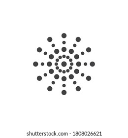 Halftone logo concept vector flat design
