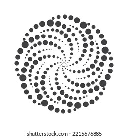 halftone logo vector icon design template