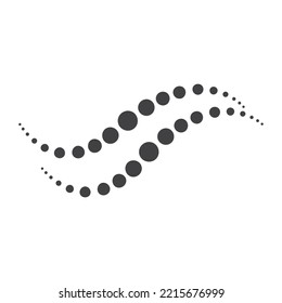 halftone logo vector icon design template