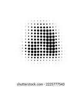 Halftone a lowercase. Pop art style. Halftone dotted backdrop. Design for web banners, wallpaper,sites vector illustration. Alphabet Halftone.