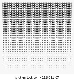 halftone made in alphabet style.
Vertical gradient halftone background. Antique Pattern. Vector illustration