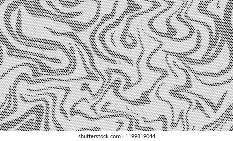 Halftone marble texture background.Abstract black and white dot art backdrop.Modern grayscale pattern,business cover background design.Vector.
