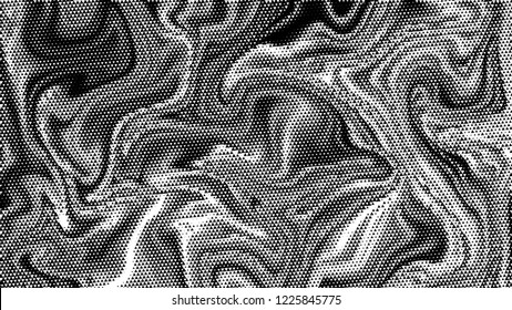 Halftone marble texture background.Abstract black and white dot art backdrop.Modern grayscale pattern,business cover background design.Vector.