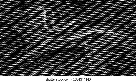 Halftone marble texture background.Abstract black and white dot art backdrop.Modern grayscale pattern,business cover background design.Vector