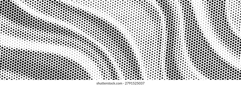 Halftone marble texture background.Abstract black and white dot art backdrop.Modern grayscale pattern,business cover background design.Vector