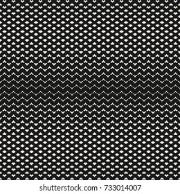 Halftone mesh seamless pattern. Illustration of smooth grid, weave, tissue, net, lattice, fabric. Trendy abstract geometric black and white texture. Subtle monochrome repeat background. - Stock vector