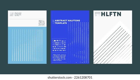 Halftone minimal design for flyer, poster, brochure cover, background, wallpaper, typography or other printing products. Vector illustration.