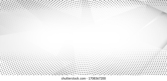 Halftone Minimal Gray Vector Background. Dynamic Faded Banner. Halftone Wallpaper. Gray White Shade Page. Edgy Art. Pop Art Dots Light Texture. Geometric Dots Texture. Grain Pattern. Geo Lines Shape