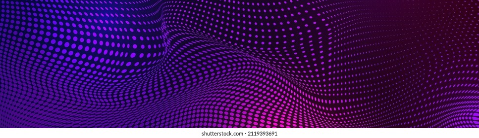 Fondo abstracto moderno de semitono para el diseño conceptual. Fondo de onda vector de moda