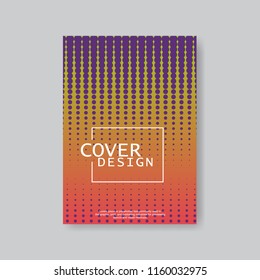 Halftone Modern Annual Report .Book Cover.Business Flyer 